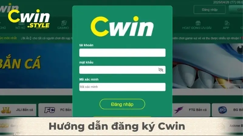 Hướng dẫn đăng ký Cwin chi tiết từ a đến z